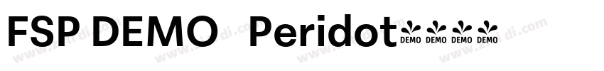 FSP DEMO   Peridot字体转换